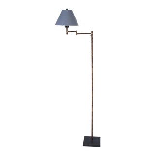 Haven Floor Lamp with Slate Gray Shade For Sale