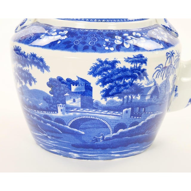 Antique Oversized English Blue and White Porcelain Tea / Coffee Pot For Sale - Image 9 of 15