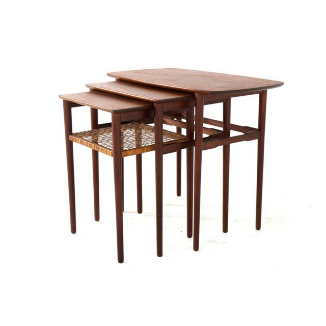 Minimalist Nesting Tables, Denmark, Set of 3 For Sale - Image 4 of 15