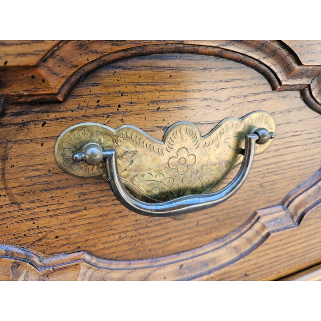 Baker Furniture French Burlwood Top Seven Drawer Dresser For Sale - Image 9 of 11