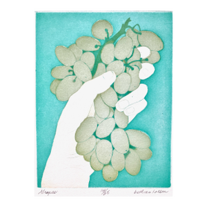 Beth Van Hoesen Grapes 1973 Reproduction Print