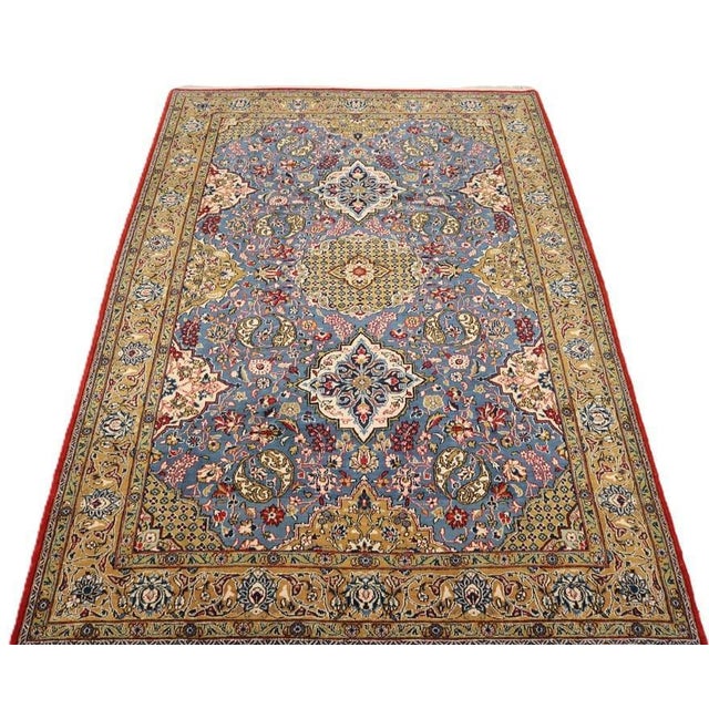 Middle Eastern Rug in Wool For Sale - Image 5 of 6