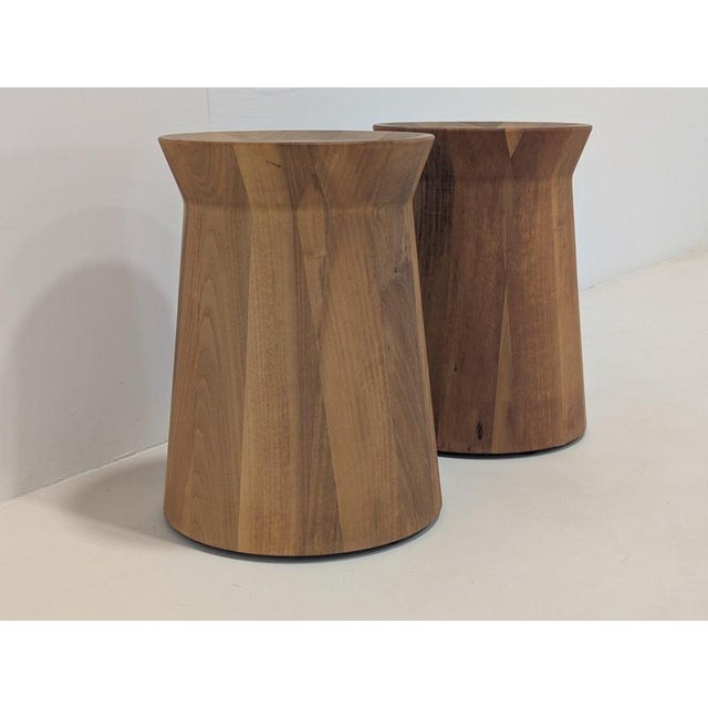 Dama Side Tables in Wood from Poliform, Set of 2 For Sale - Image 5 of 13
