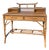 Vintage British Colonial Chinoiserie Style Pagoda Bamboo Desk in Bloomingdale’s Style For Sale