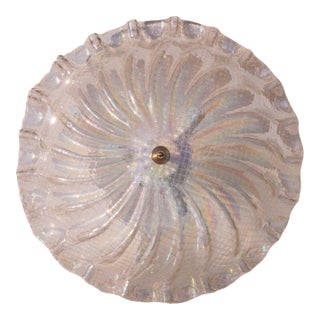 Italian Iridescent Murano Glass Ceiling Fixture, Murano, 1960 For Sale