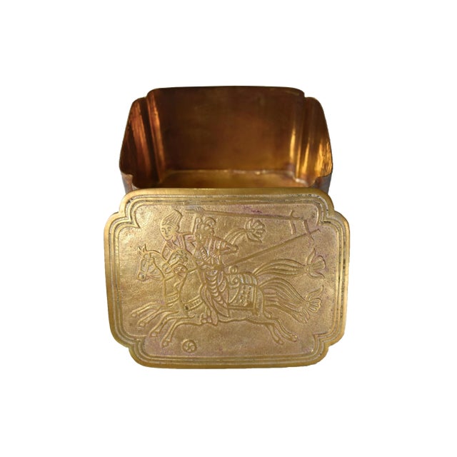 Handmade and Hand Hammered Made -Made of Solid Brass -in great vintage Condition -Dimensions (approximately): 5" L x 4.25"...