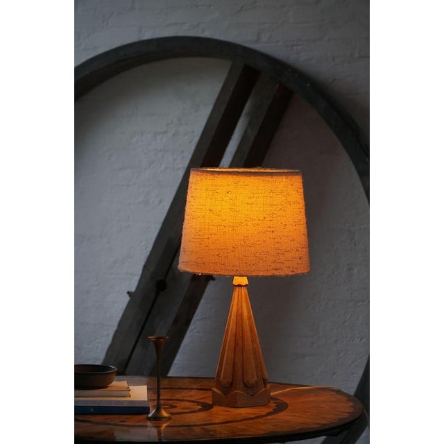 Scandinavian Modern Sculptural Hand-Carved Wooden Table Lamp, Denmark, 1970s For Sale - Image 11 of 13