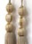 Pair of Beaded Satin Key Tassels in Natural Mineral Colors- H 7.5 Inches For Sale - Image 13 of 15