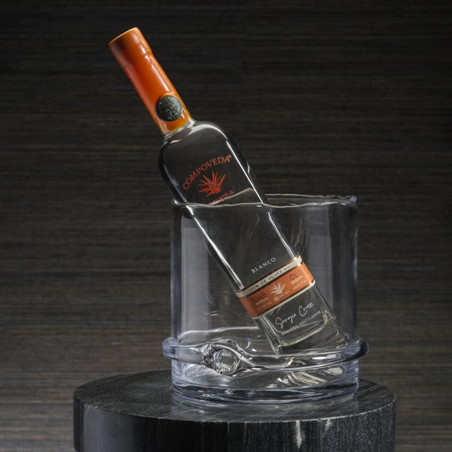 Contemporary Claire Mouth-Blown Glass Champagne Bucket/ Vase For Sale - Image 3 of 4