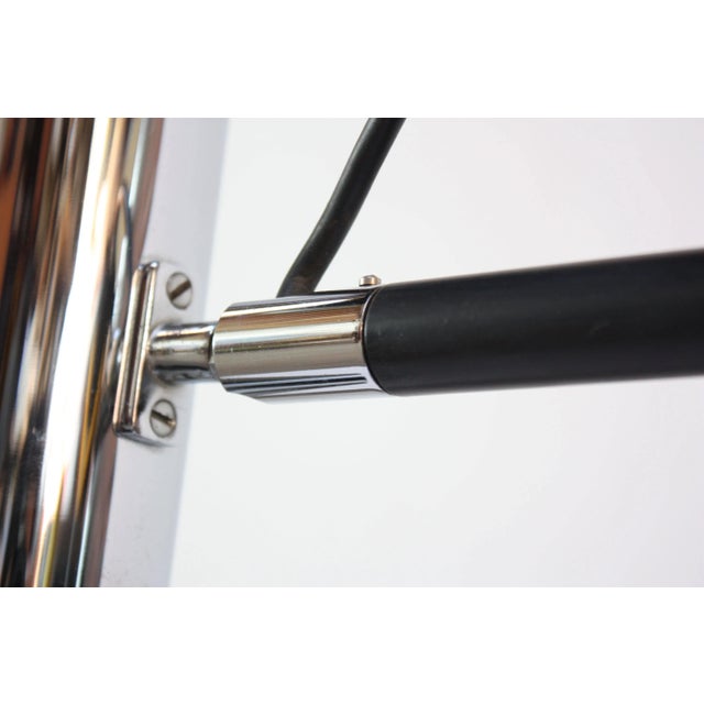 Danish Chrome and Metal Adjustable Table Lamp For Sale - Image 9 of 11