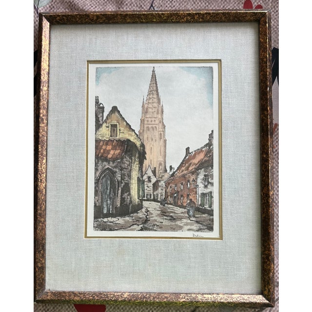 Collection of 5 Framed Limited Edition Signed Prints by Linck Sarouk For Sale - Image 11 of 14
