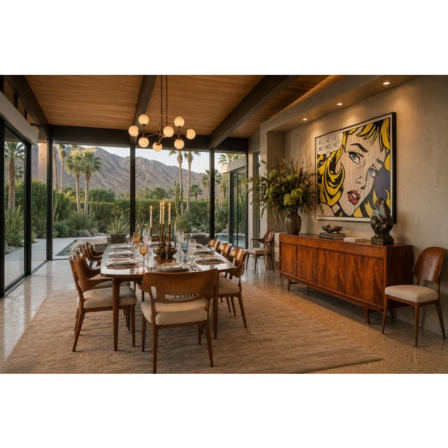 Brazilian Modern Four-Door, Four-Drawer Caviúna Credenza With Drop-Front Bar, 1950s, Brazil For Sale - Image 13 of 18