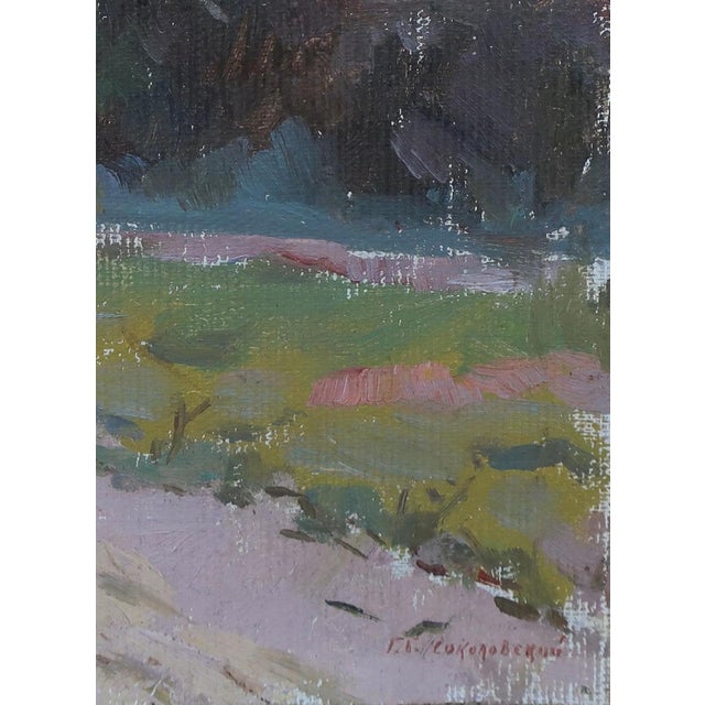 Vintage Impressionist Spring Landscape Oil Painting, Ukrainian Art 21-16 For Sale - Image 6 of 6