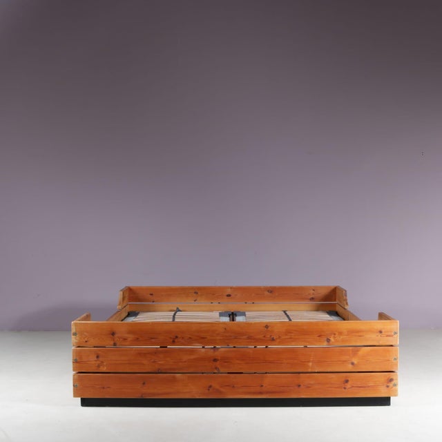 Finnish Pine Wooden Bed, 1970s For Sale - Image 11 of 15