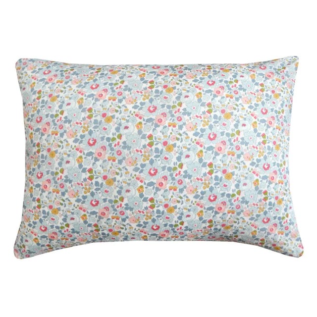 Pillowcase Made With Liberty Fabric Betsy Grey For Sale In San Francisco - Image 6 of 6