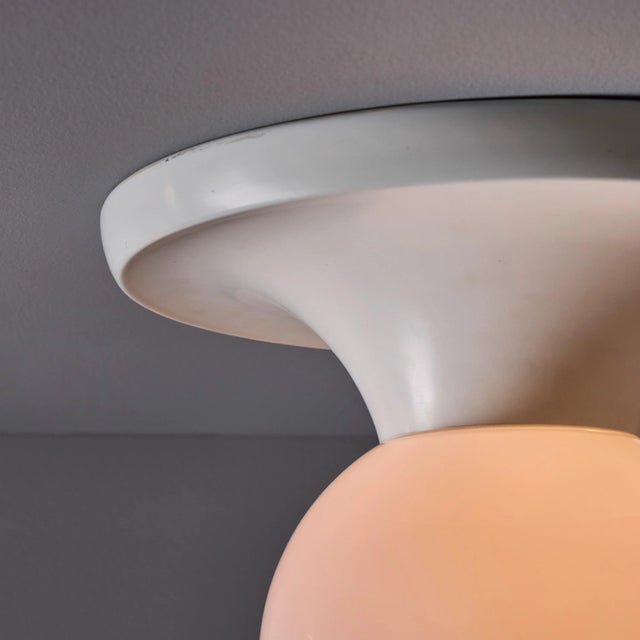 Flos 1960s Flos Achille and Pier Giacomo Castiglioni White 'Light Ball' Ceiling Lamp For Sale - Image 4 of 13