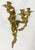 Early 20th C Louis XV Style Bronze Wall Candle Sconces, Pair For Sale - Image 4 of 6