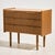 A fully restored oak nightstand with three drawers from the 1960s. The furniture has specially designed handles and...