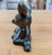 Mid 20th Century Blue Mountain Pottery Drip Glaze Blue, Green & Brown Redware Fawn Figurine For Sale - Image 10 of 12