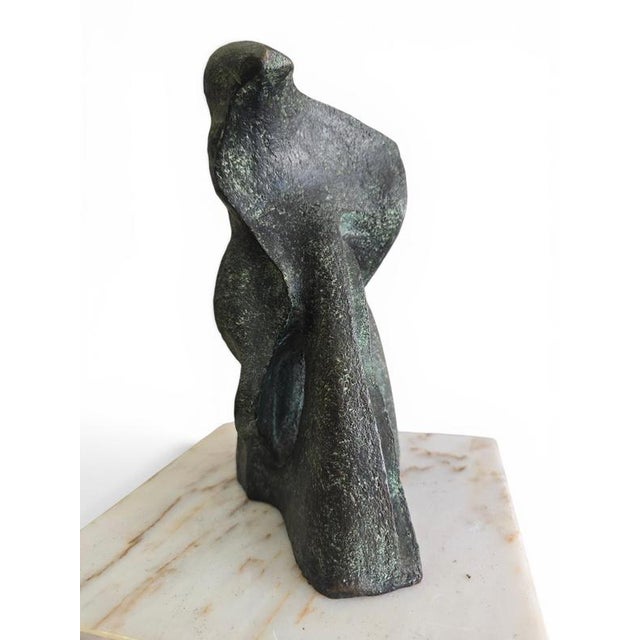 Gold Montserrat Faura, Abstract Bronze Head, 1970, Bronze For Sale - Image 8 of 15