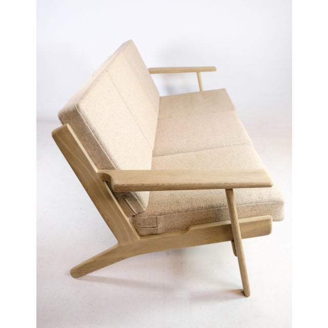 Wood GE290 3 Seater Sofa attributed to Hans J. Wegner, 1953 For Sale - Image 7 of 15