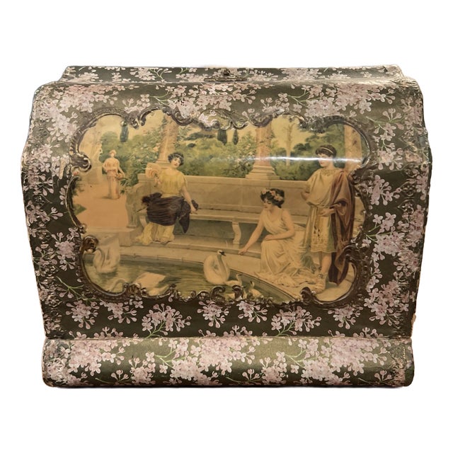 Antique Victorian Celluloid Dressing Table Box For Sale