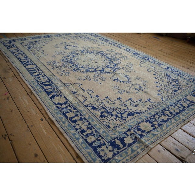 Old New House Vintage Distressed Oushak Carpet - 6'7" x 9'5" For Sale - Image 4 of 11