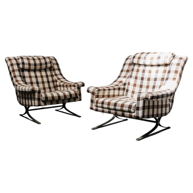Grand Prix Armchairs by Maurice Calka for Arflex, 1960s, Set of 2 For Sale - Image 13 of 13