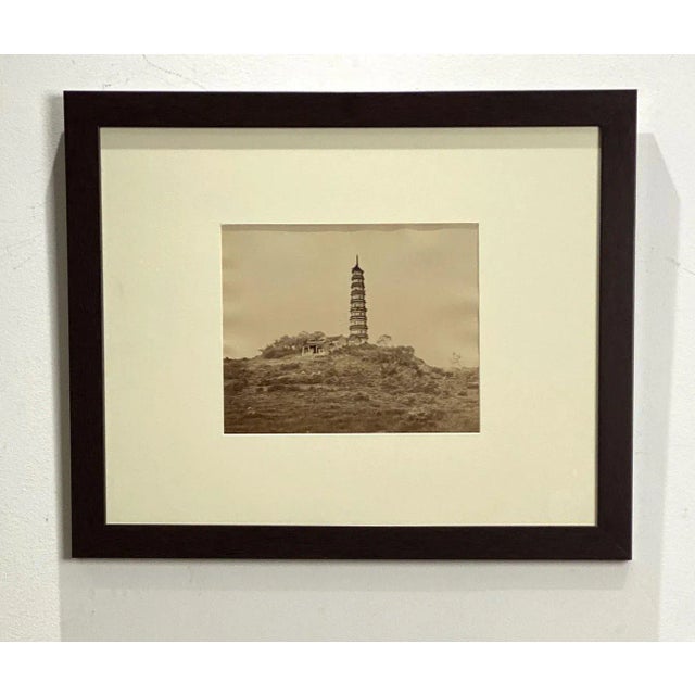 19th Century Antique Photograph of the Pazhou Tower For Sale - Image 5 of 5