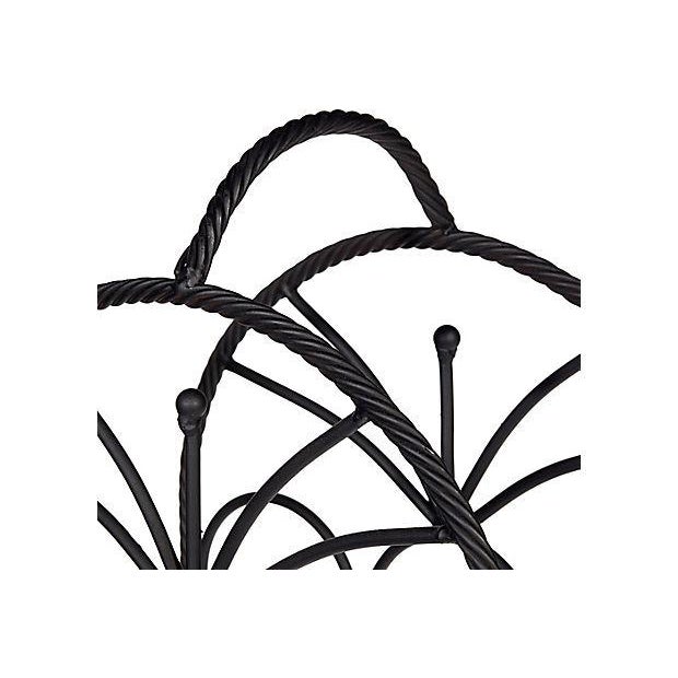 Black Metal Wine Bottle Holder Chairish