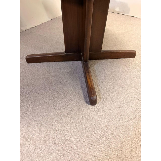 Mid-Century Danish Square-to-Round Convertible Dining Table, 1980s For Sale - Image 12 of 13