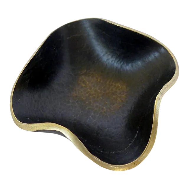 1950s Delicate Brass Bowl by Walter Bosse For Sale