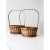Farmhouse Vintage Bamboo Handle Baskets - a Pair For Sale - Image 3 of 10