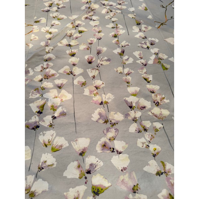 Beautiful Romo Magnolia Print Custom Oval/Round Tablecloth For Sale In New York - Image 6 of 12