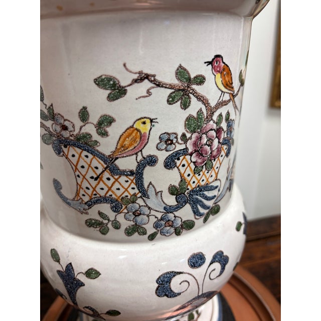 Chinoiserie Vintage Chinoiserie Ginger Jar Lamp For Sale - Image 3 of 6