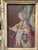 A charming vintage needlepoint tapestry depicting the biblical story of Judith and Holofernes, beautifully presented in an...