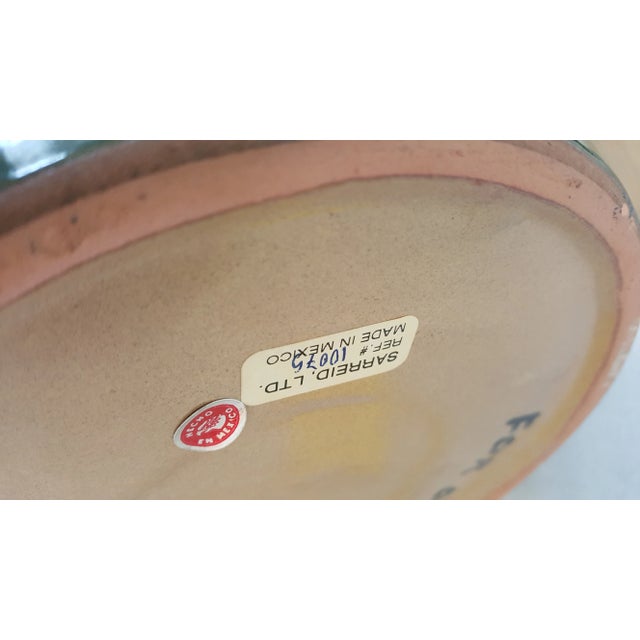 Sarreid Leaves and Asparagus Ceramic Painted Pitcher For Sale In New York - Image 6 of 8