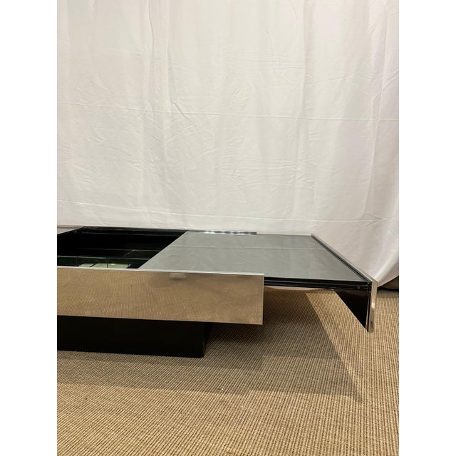 Glass Mirror Bar Table, 1970s For Sale - Image 7 of 18