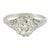 1920's Platinum 1.06ct Old European Cut Diamond Hand Fabricated Engagement RIng, Size 6.25 For Sale
