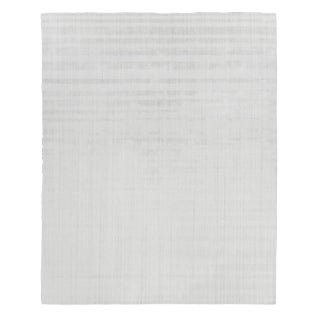 Iscar Hand loom Wool/Viscose Ivory Rug-10'x14" For Sale
