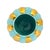 1950s 1950 California Art Pottery Turquoise and Gold Lobed Vase, Attributed to Tudor For Sale - Image 5 of 7