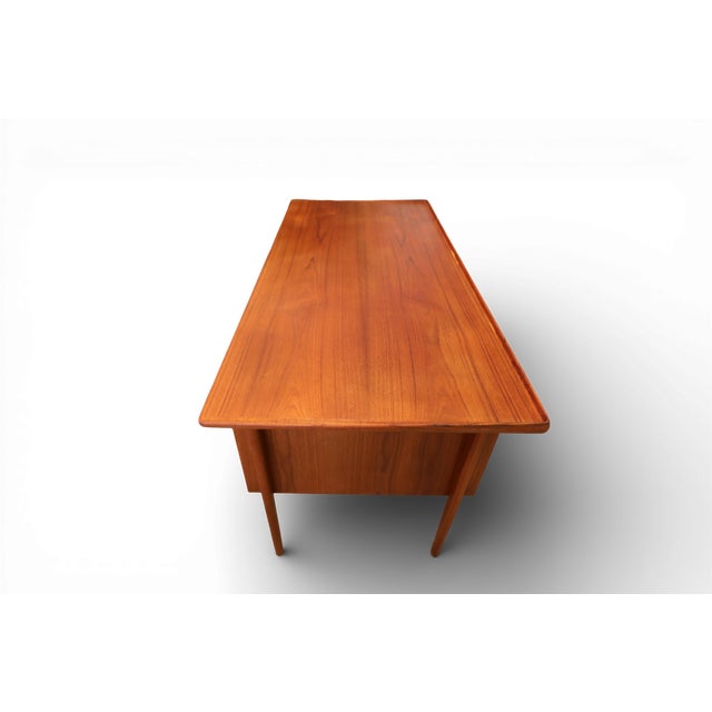 Mid-Century Modern Teak Desk with Bookshelf by Peter Løvig Nielsen for Hedensted Møbelfabrik, 1960s For Sale - Image 3 of 18