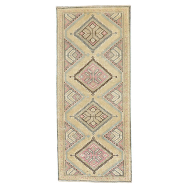 Textile Vintage Persian Small Rug - 2' x 4'2" For Sale - Image 7 of 18