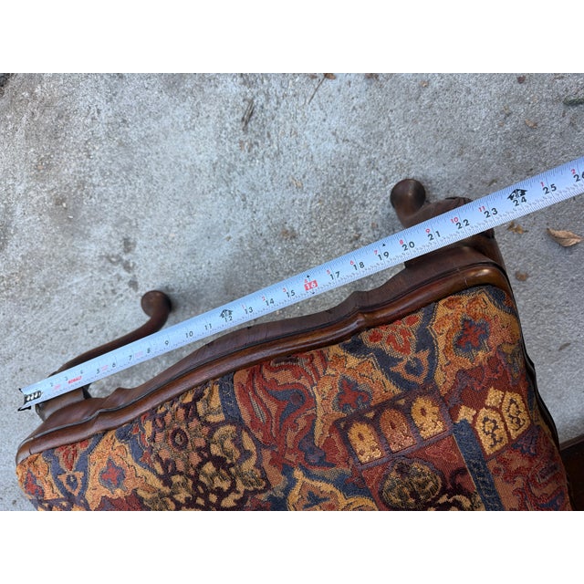 Early 20th Century Antique French Walnut Footstool For Sale - Image 12 of 17