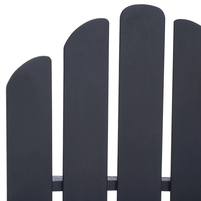 Wood Topher Adirondack Chair - Black For Sale - Image 7 of 11