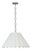 Allison Scalloped Shade Pendant Large, Polished Nickel For Sale