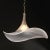 Rose Mid-Century Hand-Blown Rose Murano Glass & Nickel Undulating Pendant Chandelier For Sale - Image 8 of 12