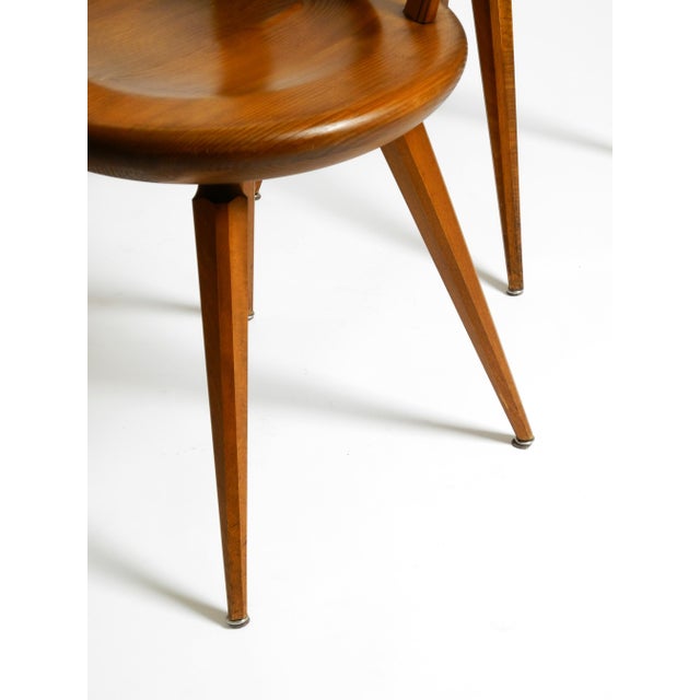 Mid-Century Wood Sprouted Low Back Chairs, 1950s, Set of 5 For Sale - Image 11 of 18