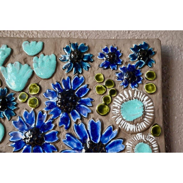 Swedish Decorative Ceramic Wall Plaque by Jie Gantofta For Sale - Image 5 of 9