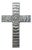 Cross No. 3 | Silver Sculptural Wall Cross For Sale
